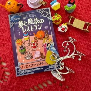 Disney Japan Re-ment Fine Dining Restaurant Cupcake Tea Party Mini Figurine Set